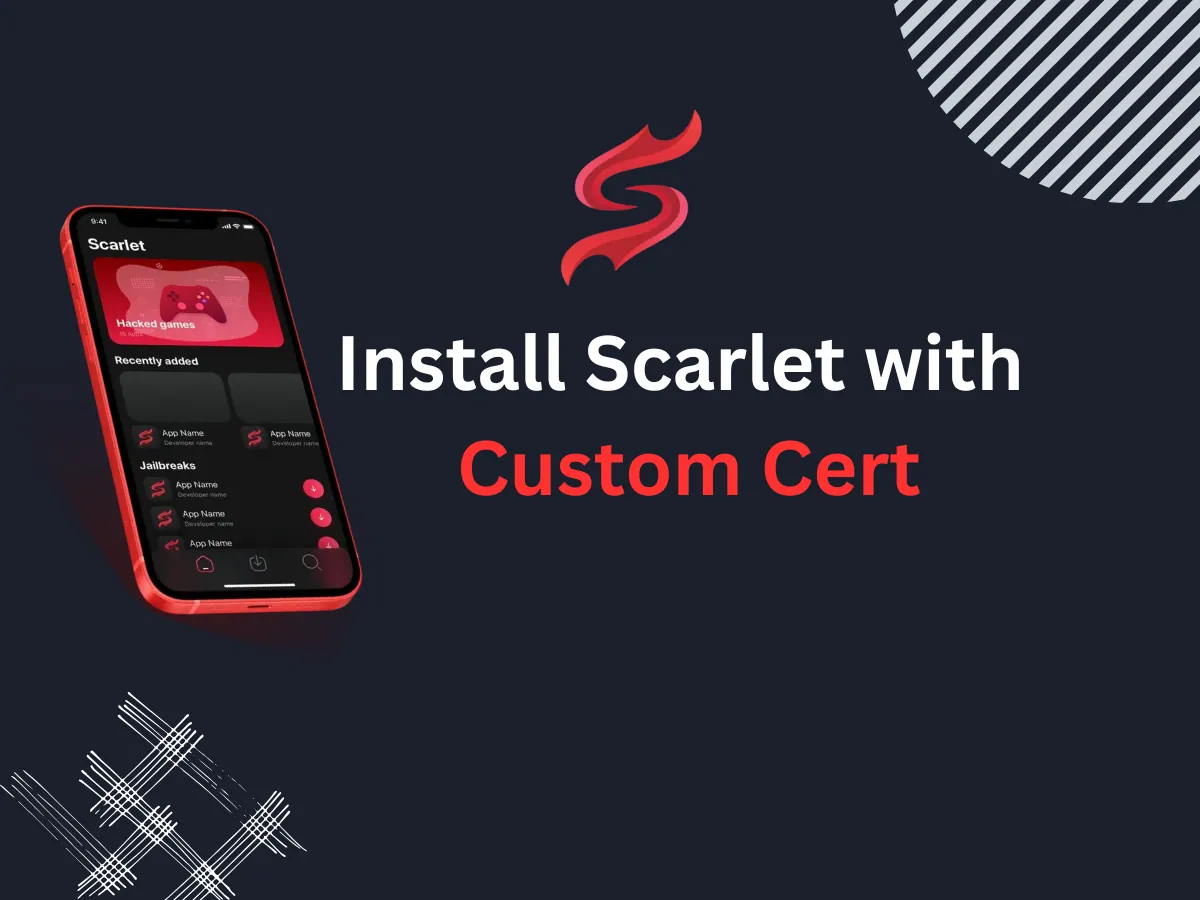 Install Scarlet iOS App Using Custom Certificate (No Revoke)